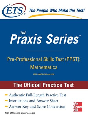 cover image of Pre-Professional Skills Test (PPST)